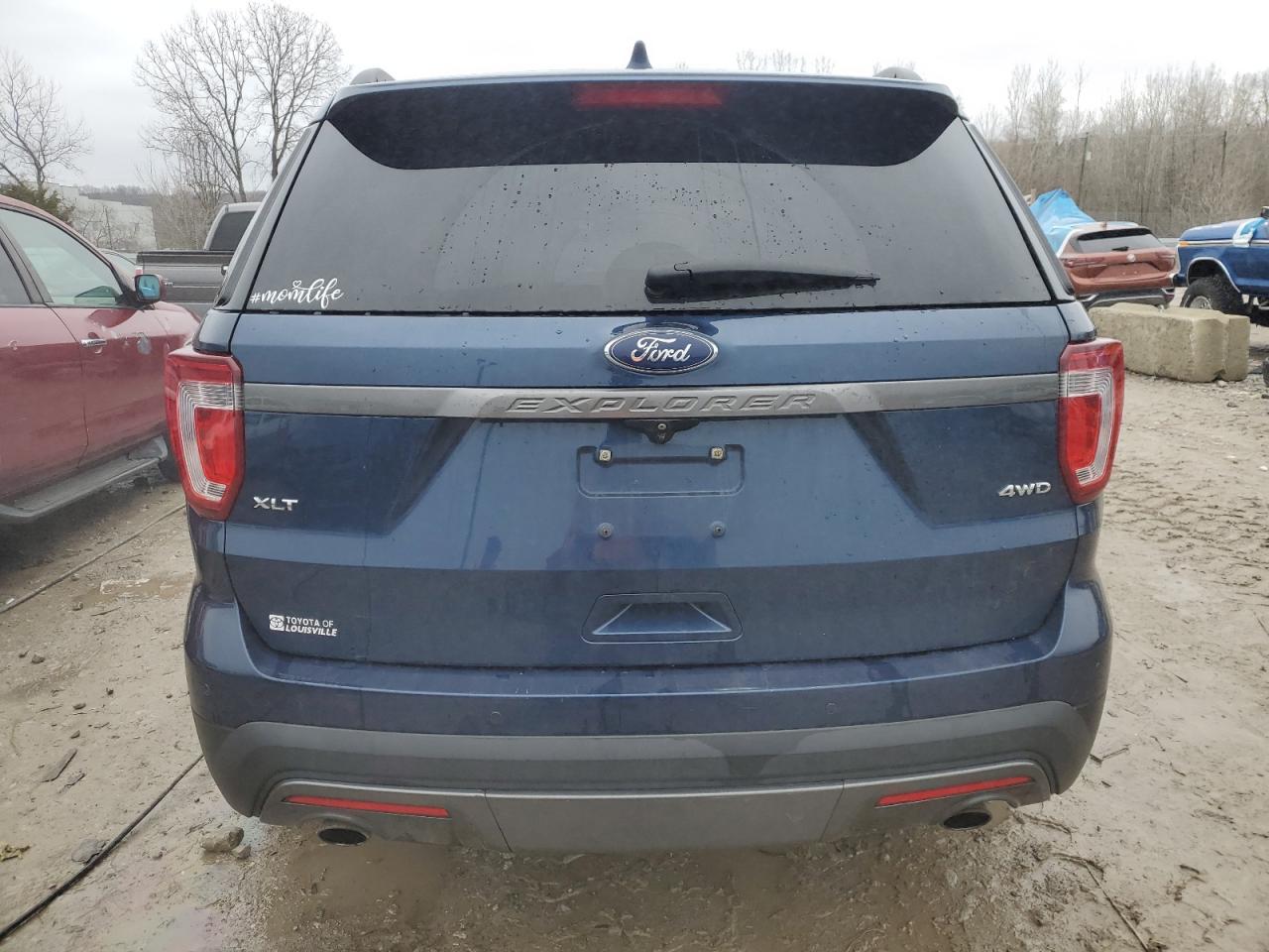2017 Ford Explorer VIN 1FM5K8D83HGE09915 Copart auction photo, front end / side damage thumbnail 6