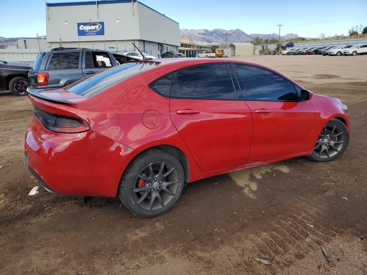 2016 Dodge Dart VIN 1C3CDFBBXGD540725 Copart auction photo, front end / side damage thumbnail 3
