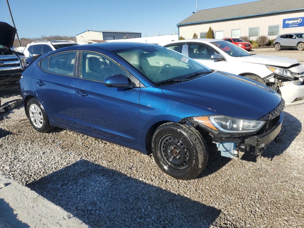 2017 Hyundai Elantra VIN 5NPD74LF3HH177001 Copart auction photo, rear end / front end damage thumbnail 4
