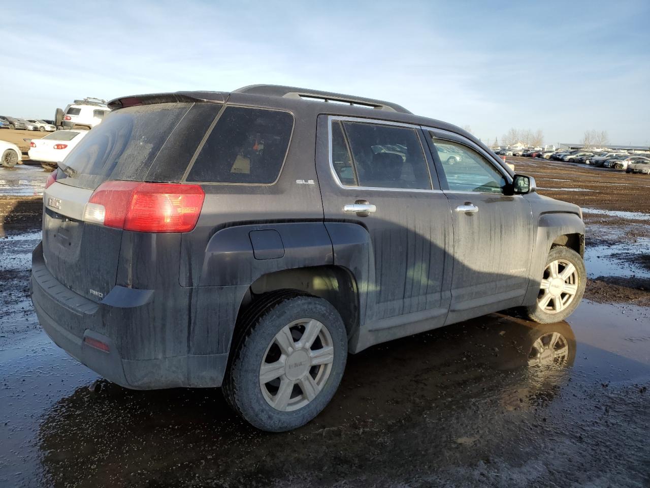 2014 GMC Terrain VIN 2GKFLWEK1E6356782 Copart auction photo, front end / undercarriage damage thumbnail 3