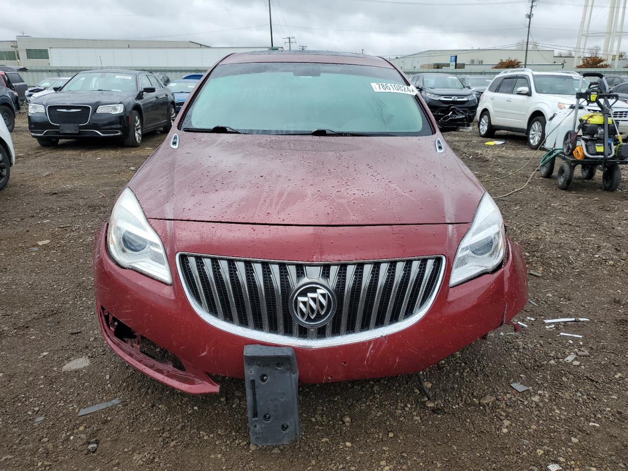 2017 Buick Regal VIN 2G4GM5EXXH9123615 Copart auction photo, rear end / front end damage thumbnail 3