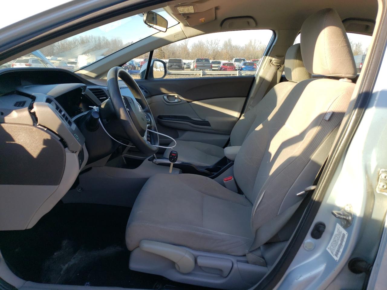 2012 Honda Civic VIN 2HGFB2F58CH549515 Copart auction photo, front end / rear end damage thumbnail 7