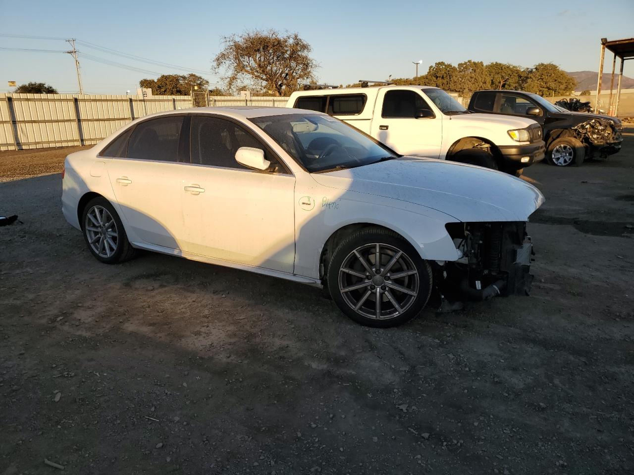 2014 Audi A4 VIN WAUFFAFL9EN013272 Copart auction photo, front end damage thumbnail 4