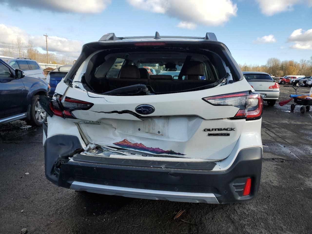 2020 Subaru Outback VIN 4S4BTAPC0L3101401 Copart auction photo, rear end damage thumbnail 6