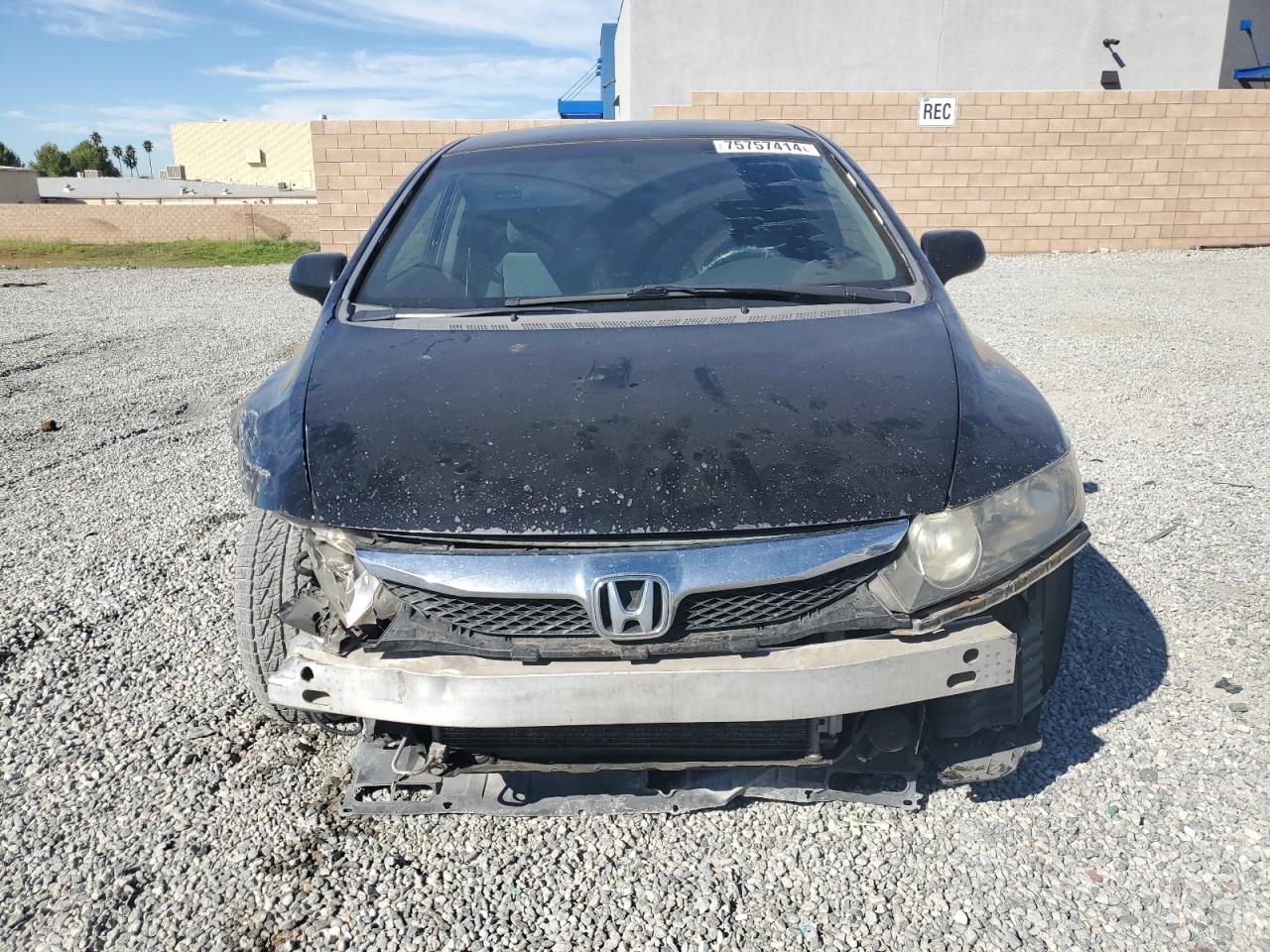 2009 Honda Civic VIN 19XFA165X9E022379 Copart auction photo, front end damage thumbnail 5