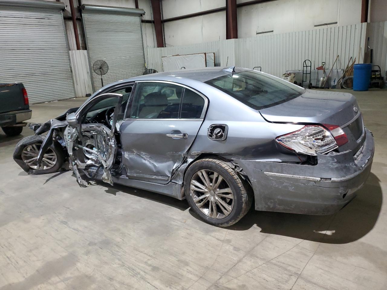 2014 Hyundai Genesis VIN KMHGC4DD1EU264544 Copart auction photo, all over / front end damage thumbnail 2