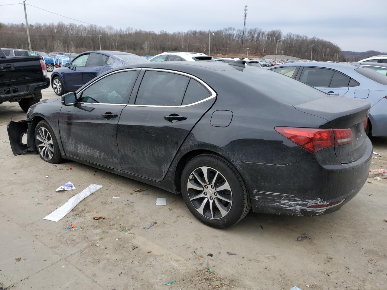 2016 Acura TLX VIN 19UUB1F54GA013635 Copart auction photo, front end / rear end damage thumbnail 2