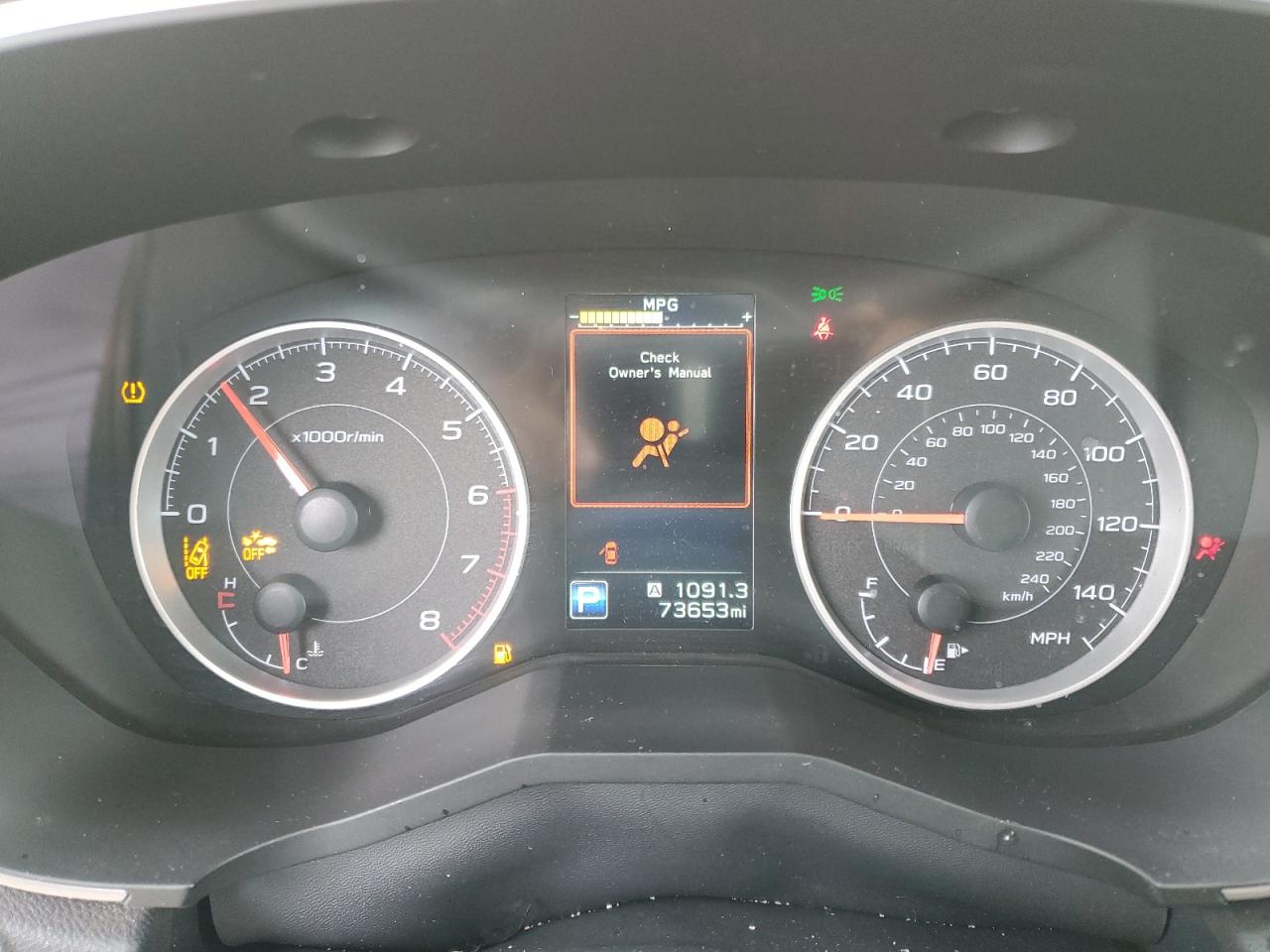 2019 Subaru Ascent VIN 4S4WMAFD4K3403362 Copart auction photo, front end / side damage thumbnail 9