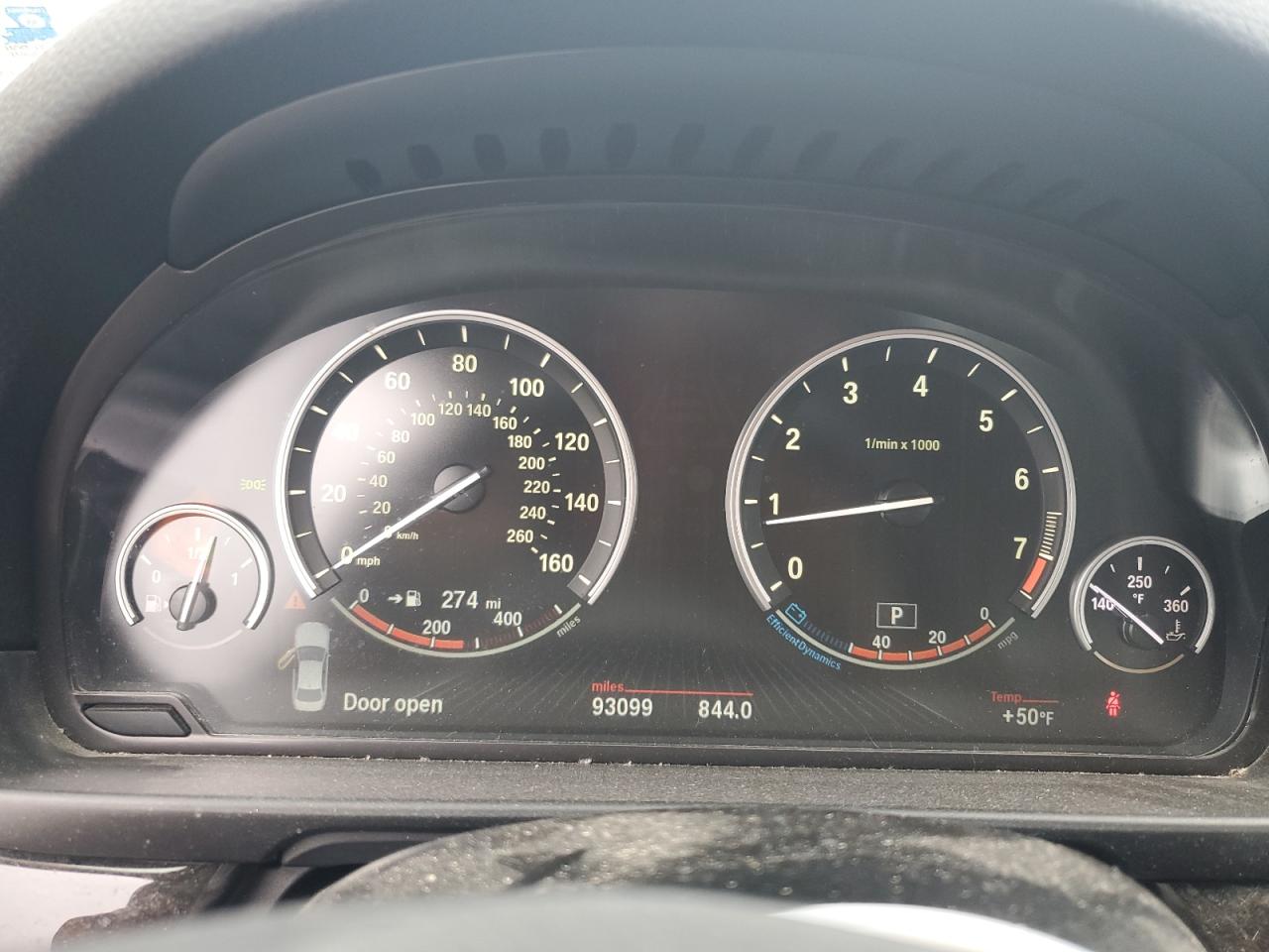 2015 BMW 5er VIN WBA5B1C56FD919352 Copart auction photo, normal wear damage thumbnail 9