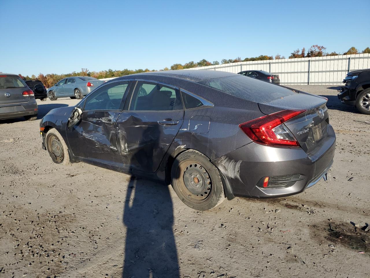 2019 Honda Civic VIN 19XFC2F60KE026021 Copart auction photo, front end / side damage thumbnail 2