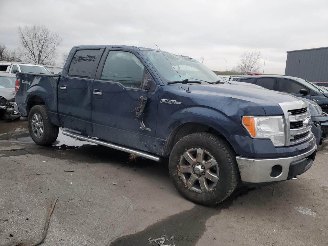 2013 Ford F-150 VIN 1FTFW1ET8DFB17037 Copart auction photo, all over damage thumbnail 4