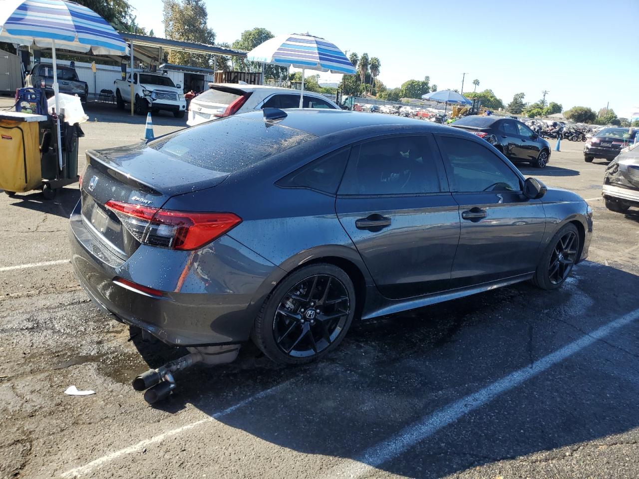 2023 Honda Civic VIN 2HGFE2F50PH501777 Copart auction photo, undercarriage / side damage thumbnail 3