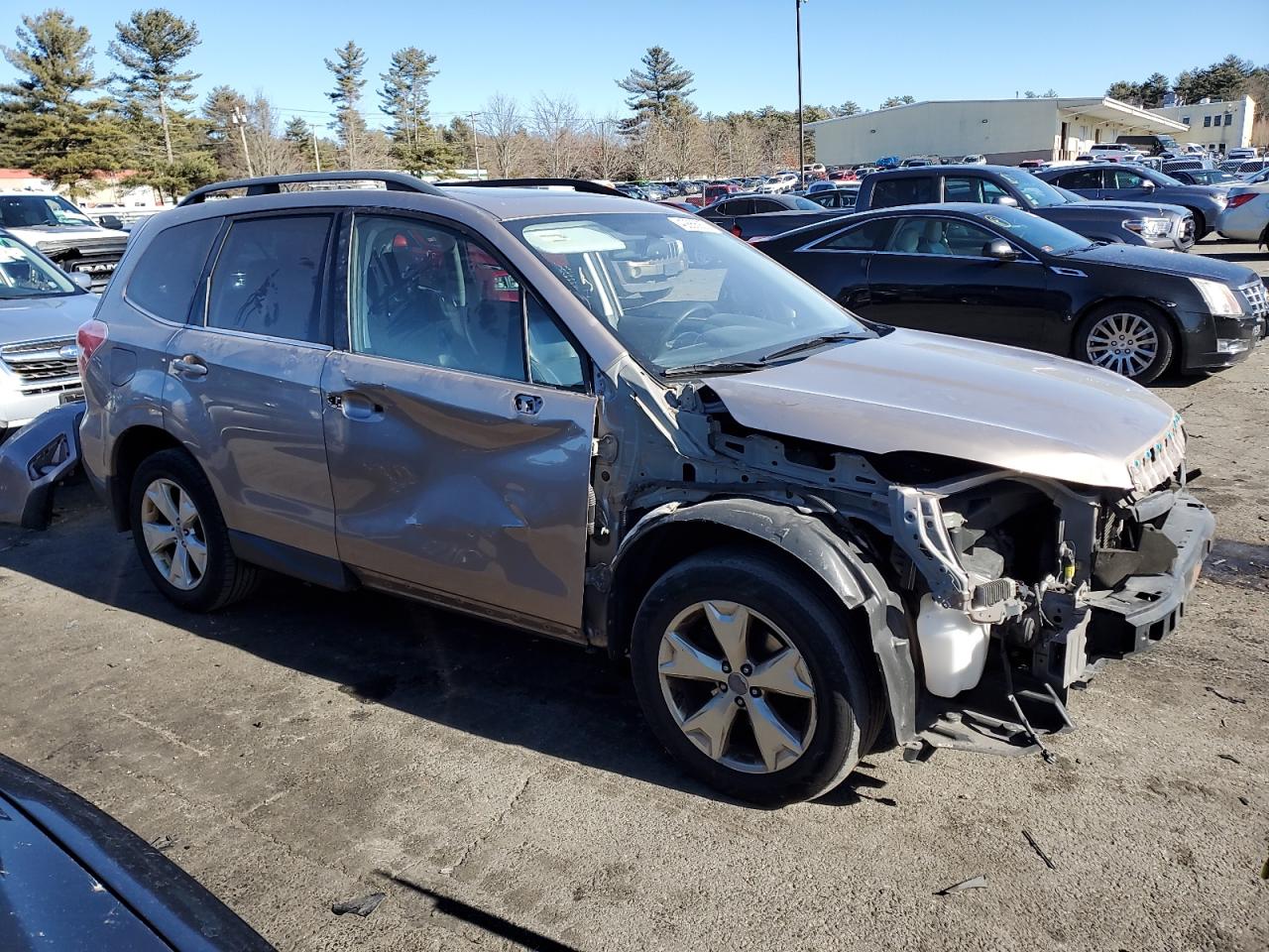 2015 Subaru Forester VIN JF2SJAHCXFH567726 Copart auction photo, all over damage thumbnail 4