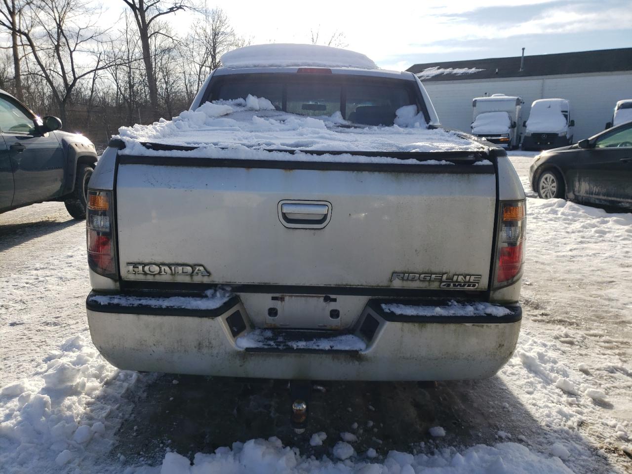 2007 Honda Ridgeline VIN 2HJYK16377H505829 Copart auction photo, rear end / front end damage thumbnail 6