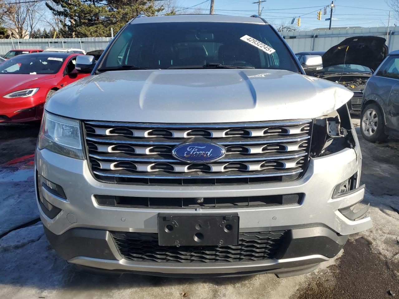 2016 Ford Explorer VIN 1FM5K8F85GGA46223 Copart auction photo, front end damage thumbnail 5