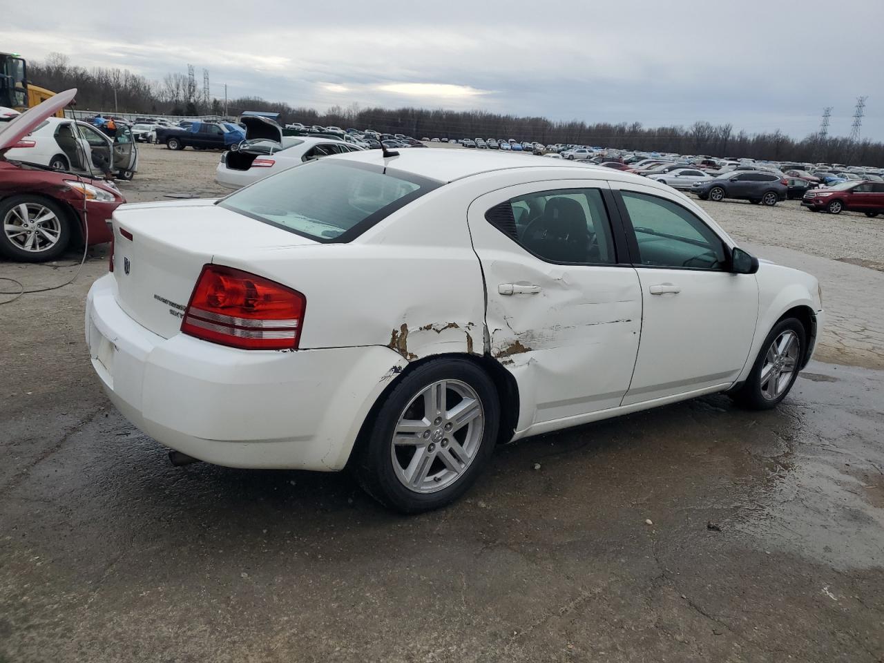 2010 Dodge Avenger VIN 1B3CC4FB5AN215190 Copart auction photo, side damage thumbnail 3