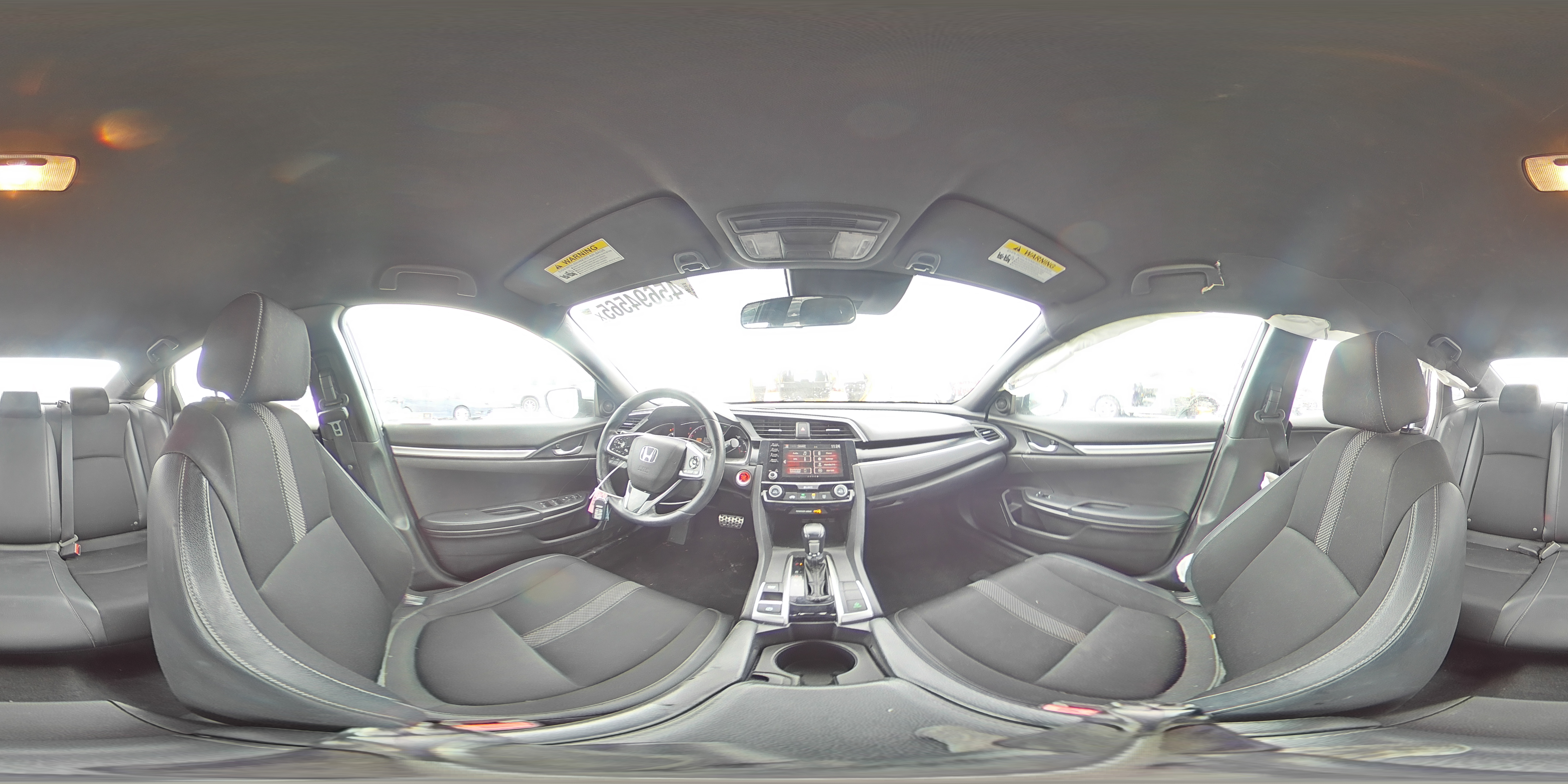 2019 Honda Civic VIN 2HGFC2F88KH551545 Copart auction photo, rear end / side damage thumbnail 13