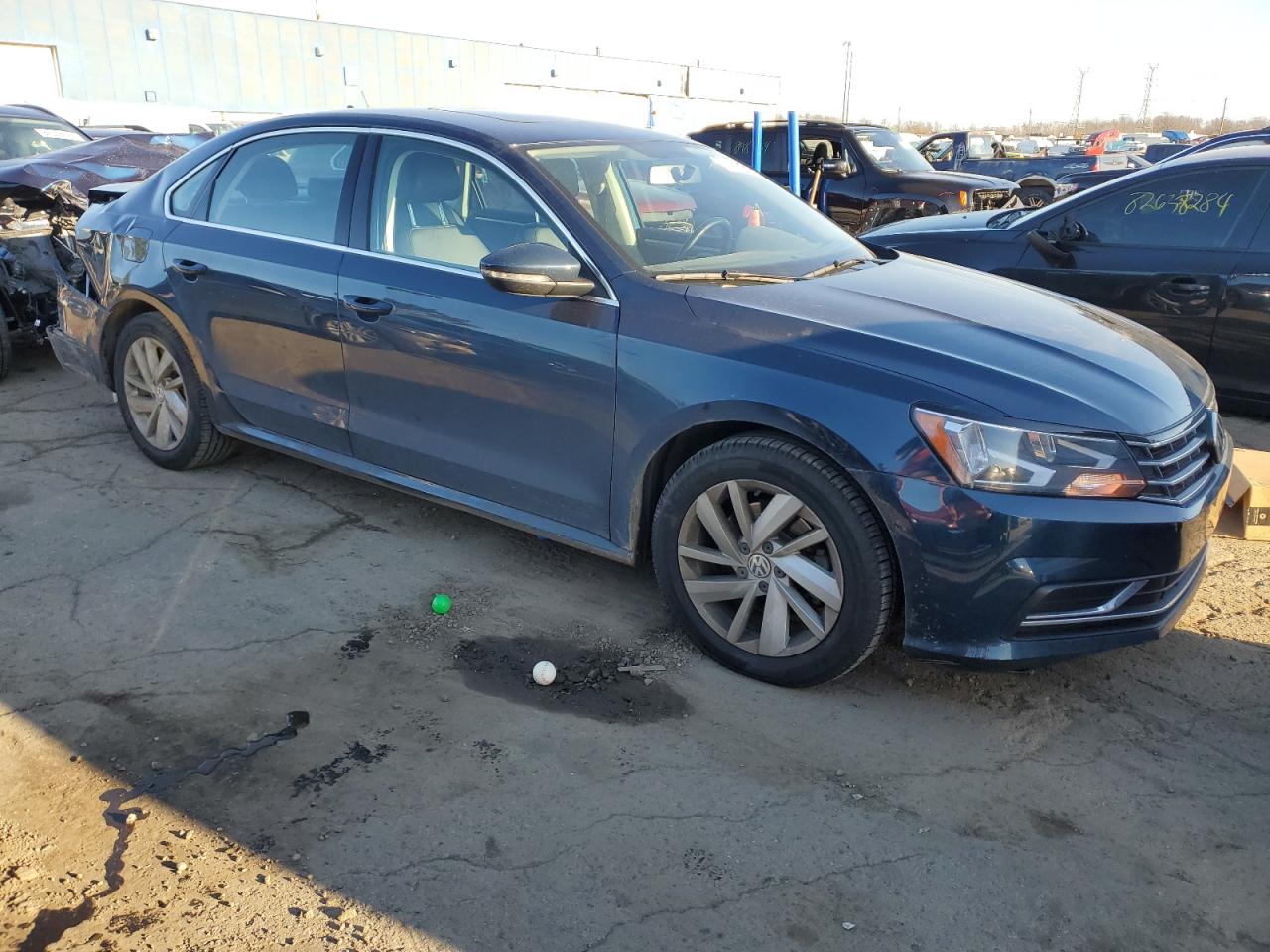 2018 Volkswagen Passat VIN 1VWBA7A33JC045275 Copart auction photo, rear end damage thumbnail 4