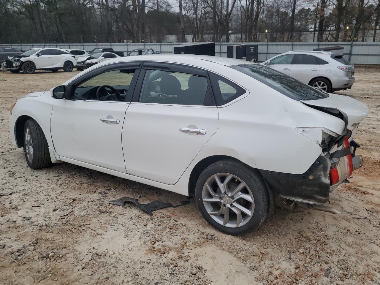 2014 Nissan Sentra VIN 3N1AB7AP8EL664546 Copart auction photo, rear end / undercarriage damage thumbnail 2