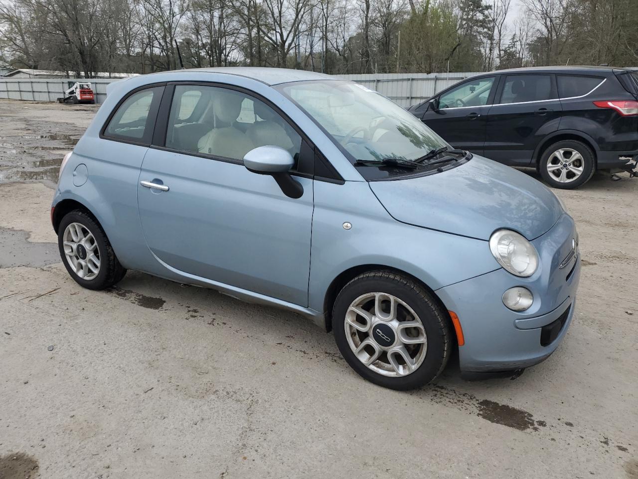 2013 Fiat 500 VIN 3C3CFFAR3DT554951 Copart auction photo, mechanical damage thumbnail 4