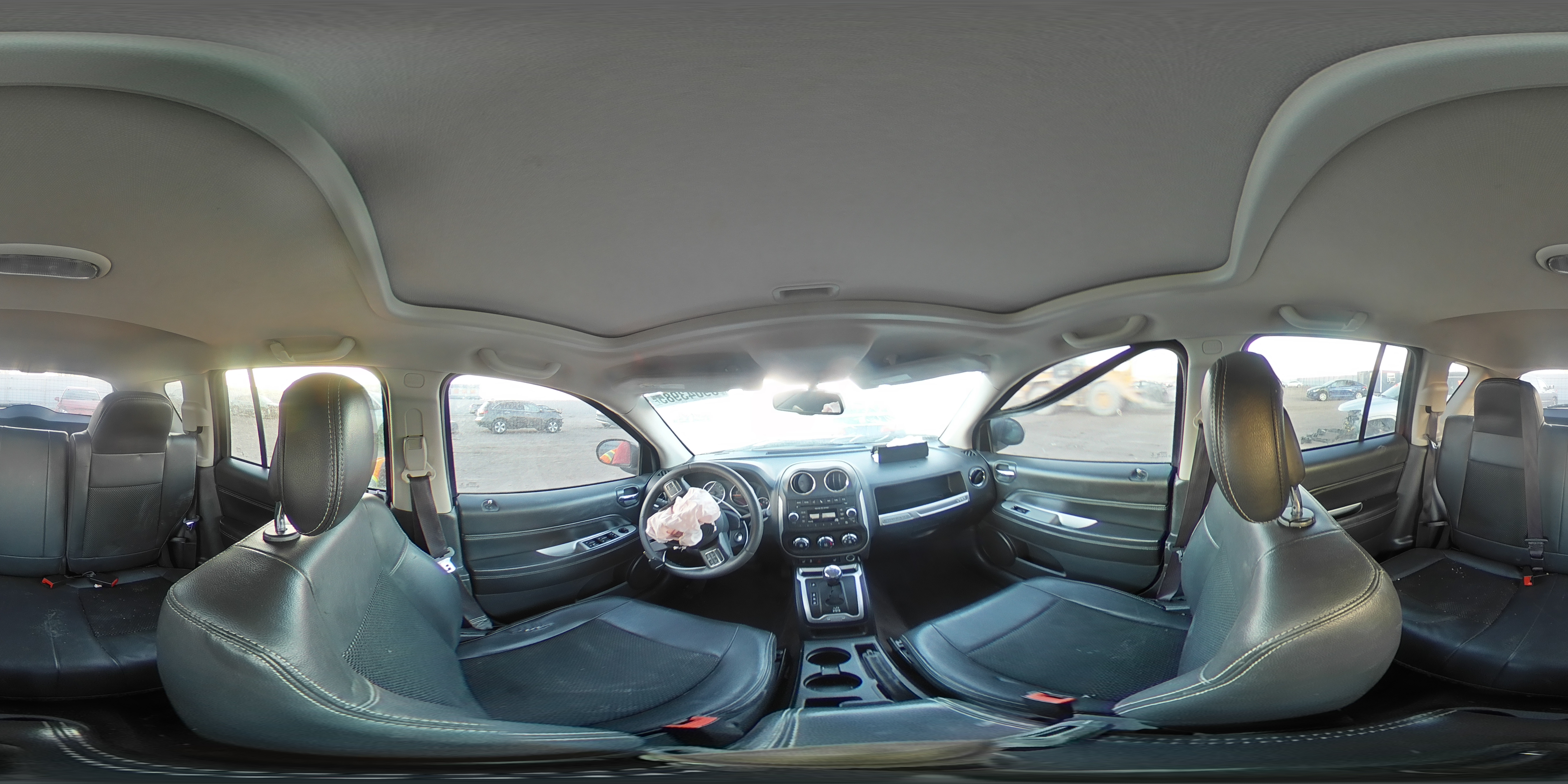 2014 Jeep Compass VIN 1C4NJDEB4ED792593 Copart auction photo, front end / hail damage thumbnail 14