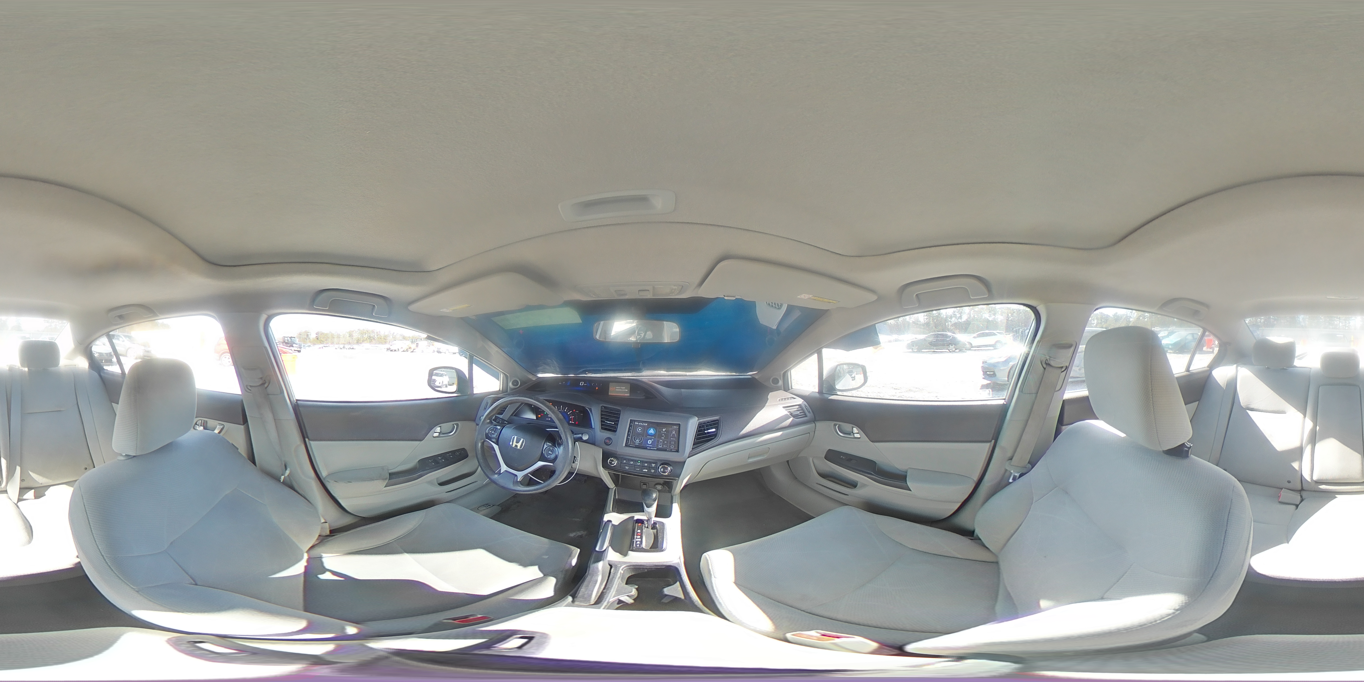 2012 Honda Civic VIN 19XFB2F87CE340772 Copart auction photo, rear end damage thumbnail 14