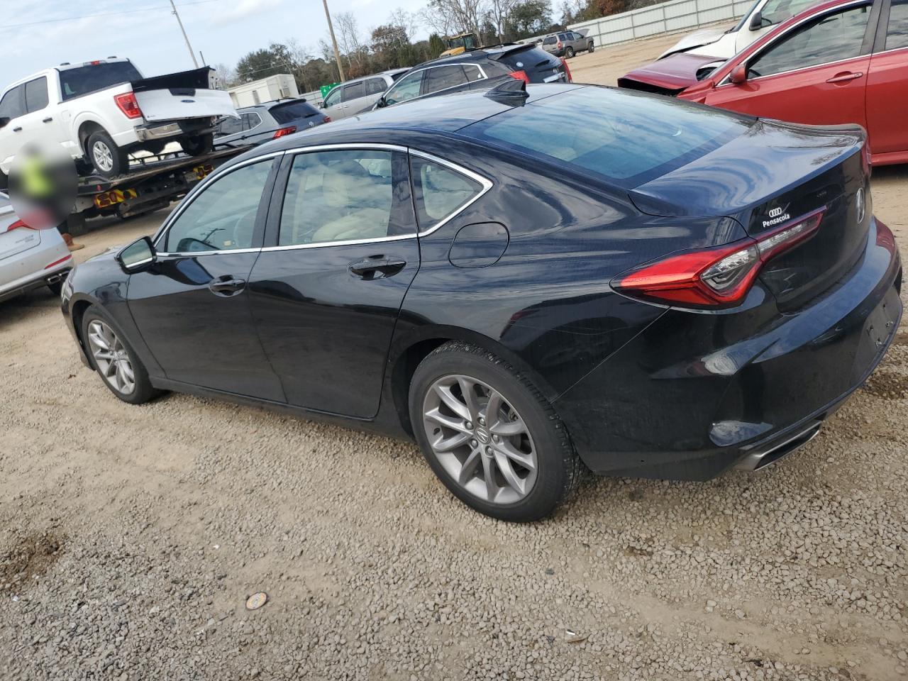 2022 Acura TLX VIN 19UUB5F36NA000517 Copart auction photo, side damage thumbnail 2