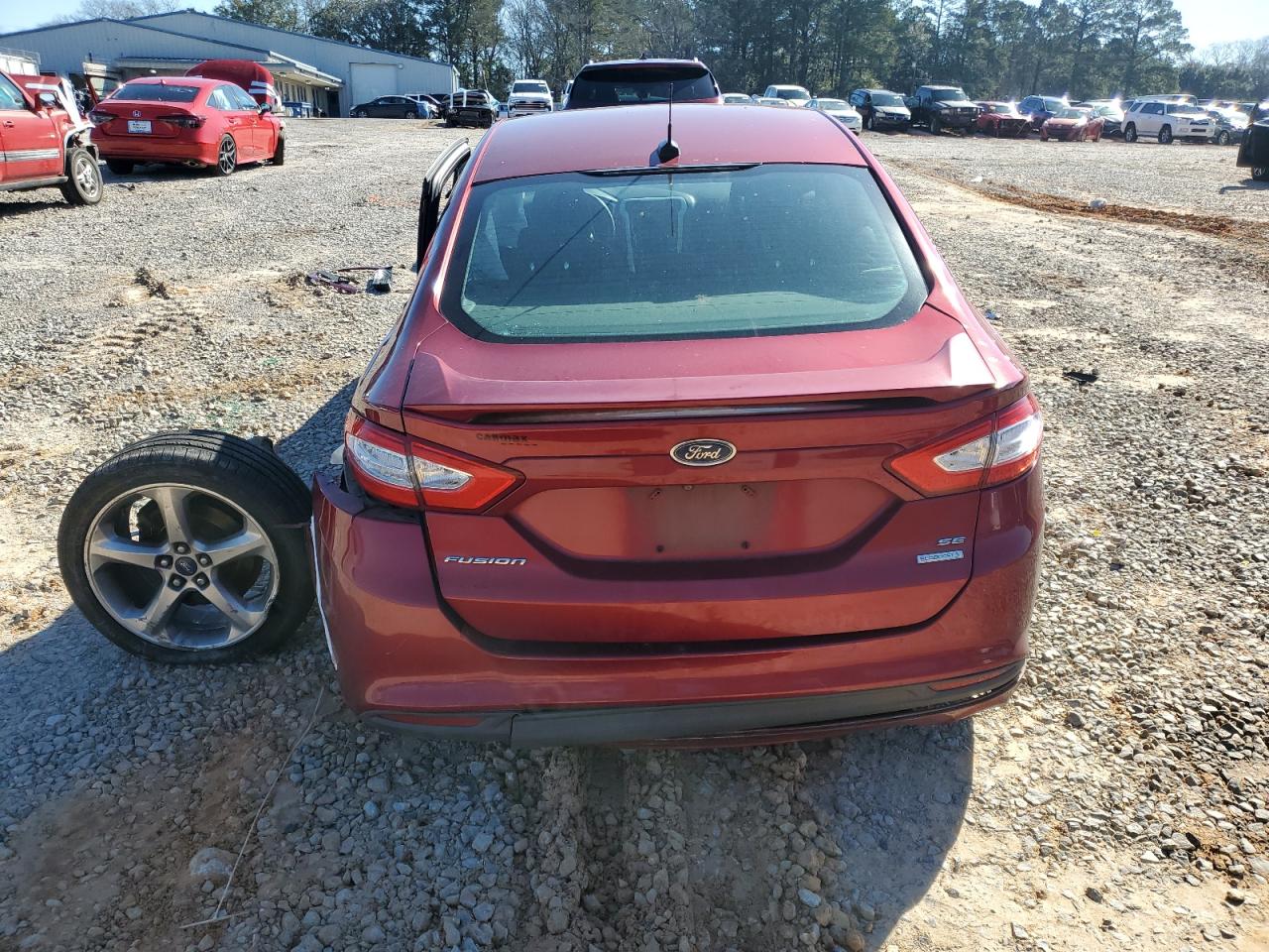 2015 Ford Fusion VIN 1FA6P0HD7F5115239 Copart auction photo, side / undercarriage damage thumbnail 6