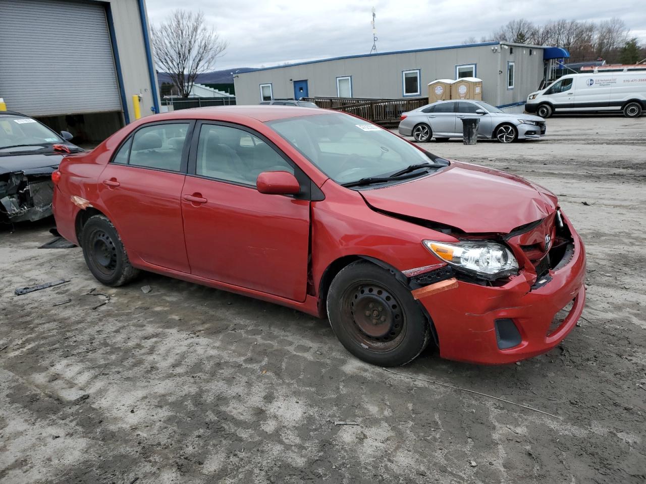 2011 Toyota Corolla VIN JTDBU4EE5B9136955 Copart auction photo, front end / side damage thumbnail 4