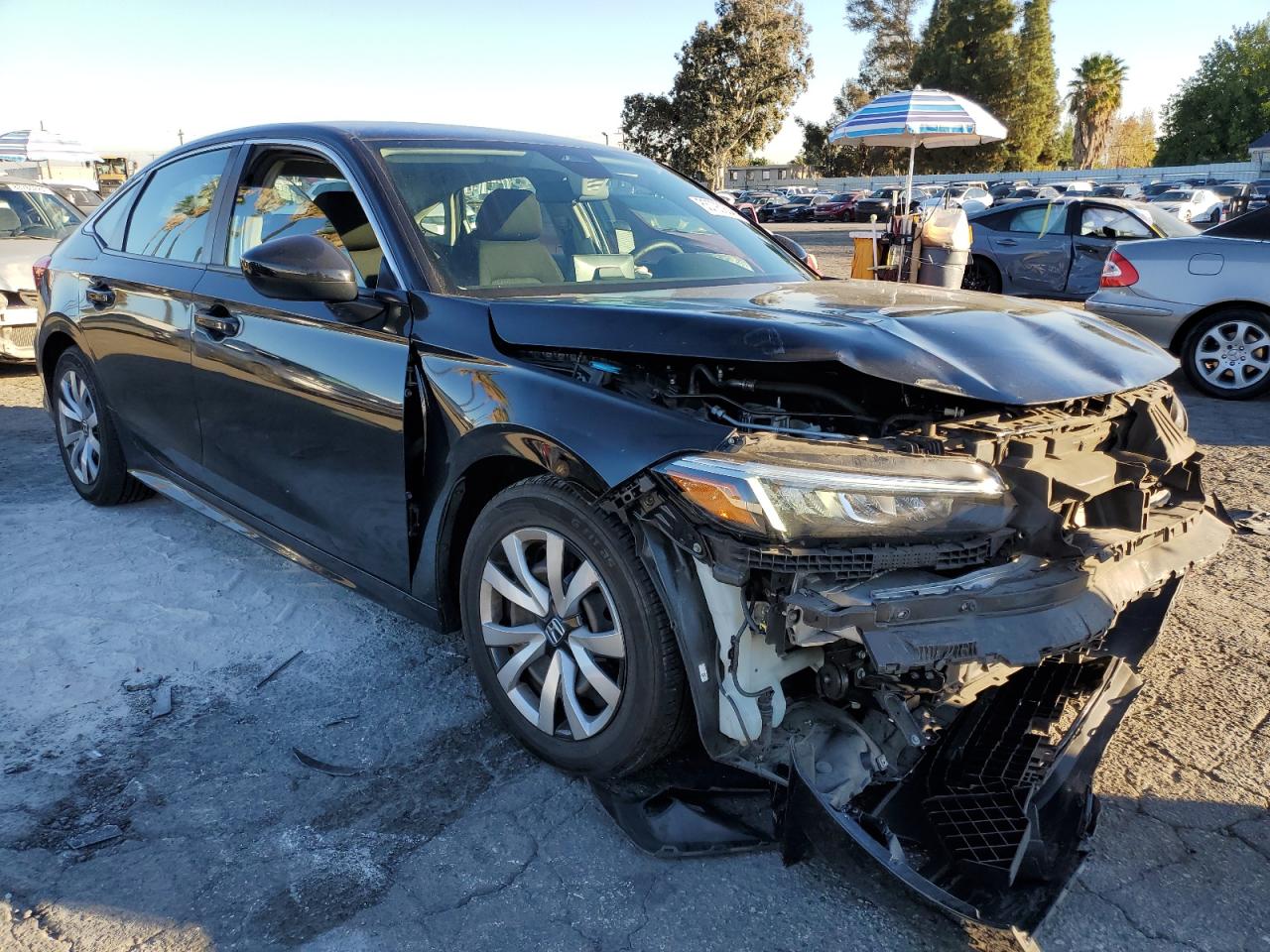 2022 Honda Civic VIN 2HGFE2F23NH518009 Copart auction photo, front end / minor dent/scratches damage thumbnail 4