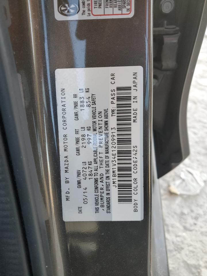 2014 Mazda 3 VIN JM1BM1V34E1209913 Copart auction photo, front end damage thumbnail 12