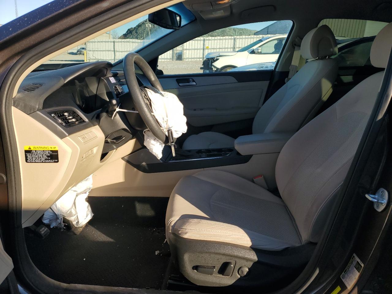 2015 Hyundai Sonata VIN 5NPE24AF9FH195148 Copart auction photo, front end / side damage thumbnail 7