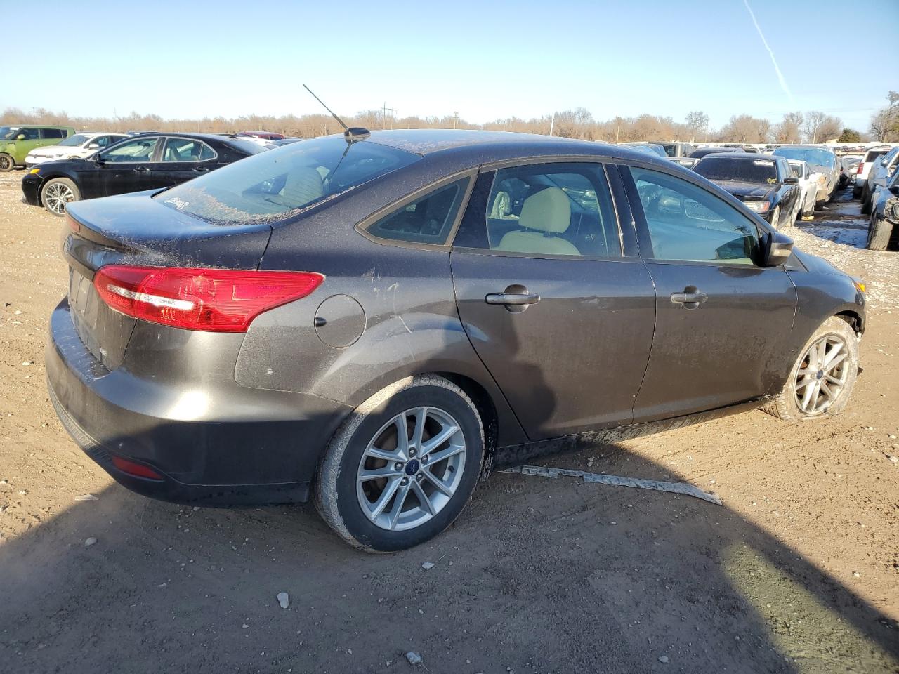 2017 Ford Focus VIN 1FADP3F28HL345610 Copart auction photo, front end / side damage thumbnail 3