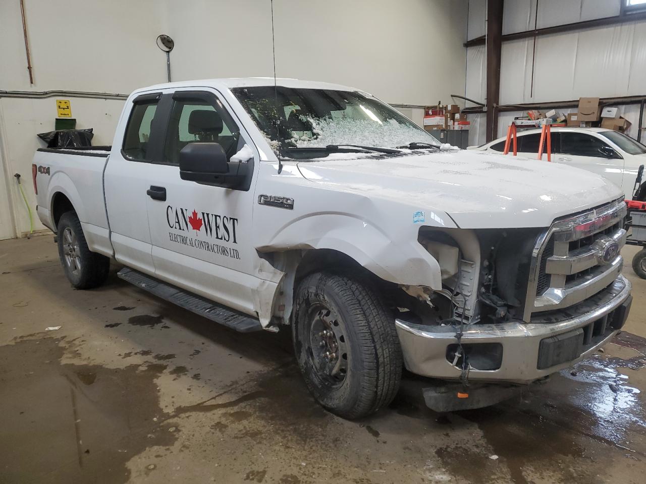 2015 Ford F-150 VIN 1FTEX1E87FFA12142 Copart auction photo, undercarriage / front end damage thumbnail 4