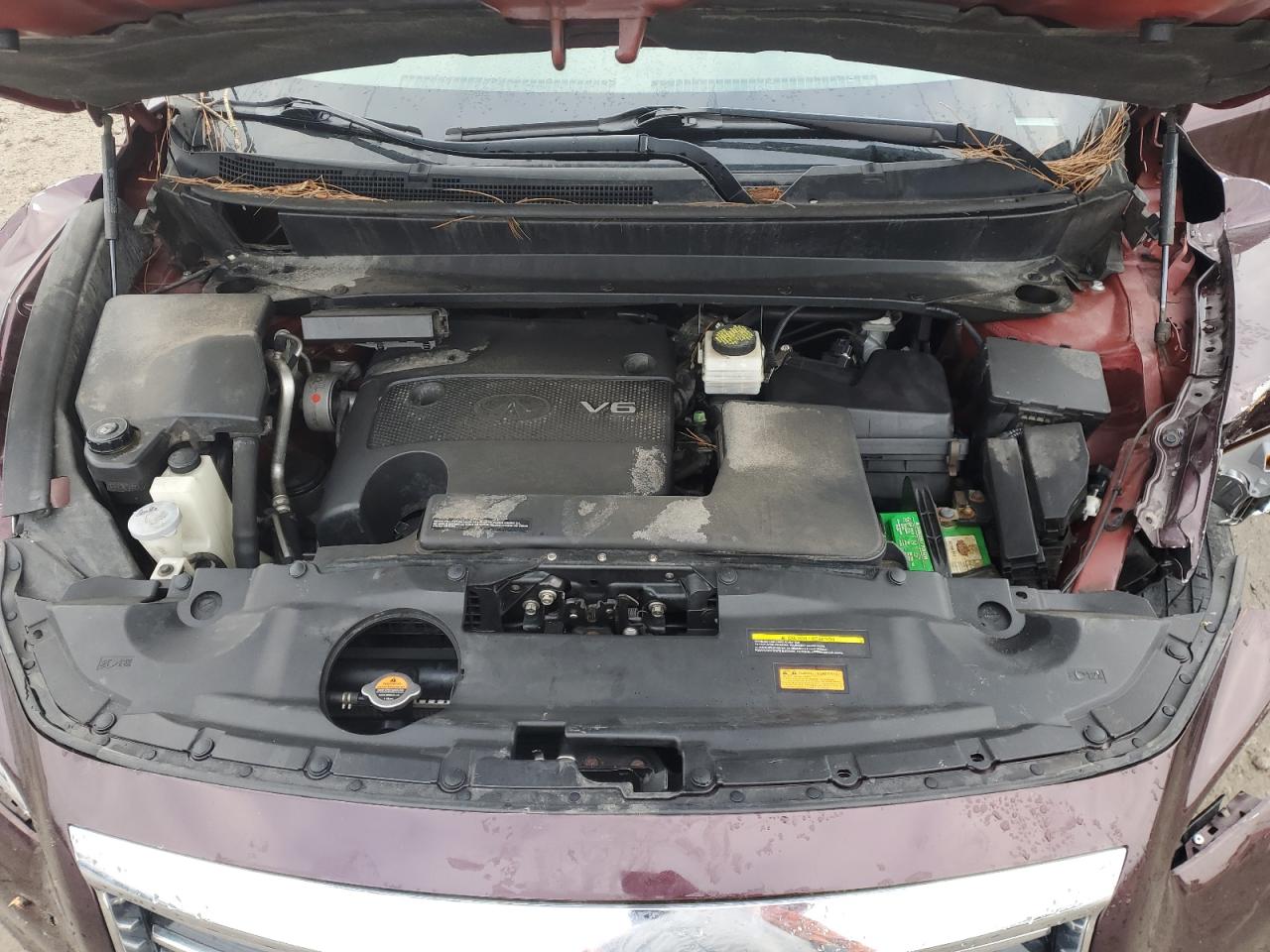 2013 Infiniti JX VIN 5N1AL0MM7DC300370 Copart auction photo, front end damage thumbnail 14