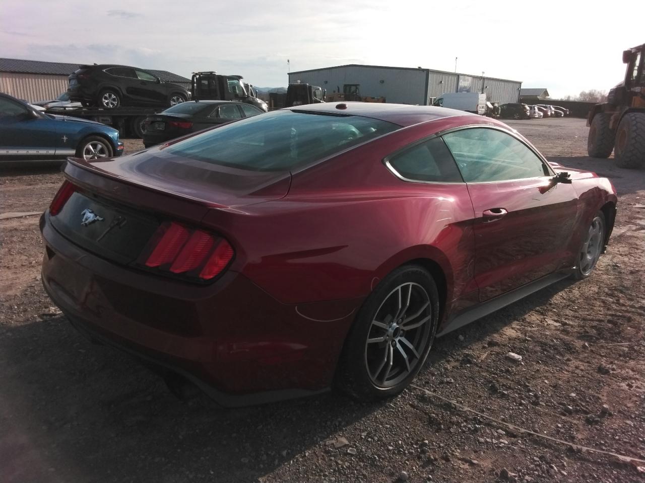 2016 Ford Mustang VIN 1FA6P8TH7G5227257 Copart auction photo, front end / side damage thumbnail 3