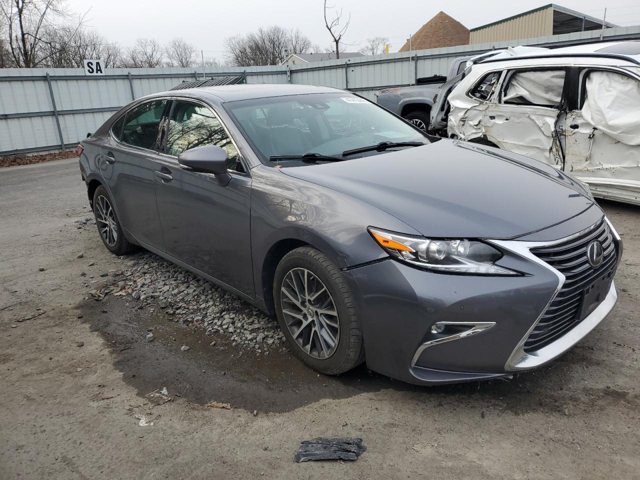 2017 Lexus ES VIN 58ABK1GG5HU071862 Copart auction photo, side / rear end damage thumbnail 4
