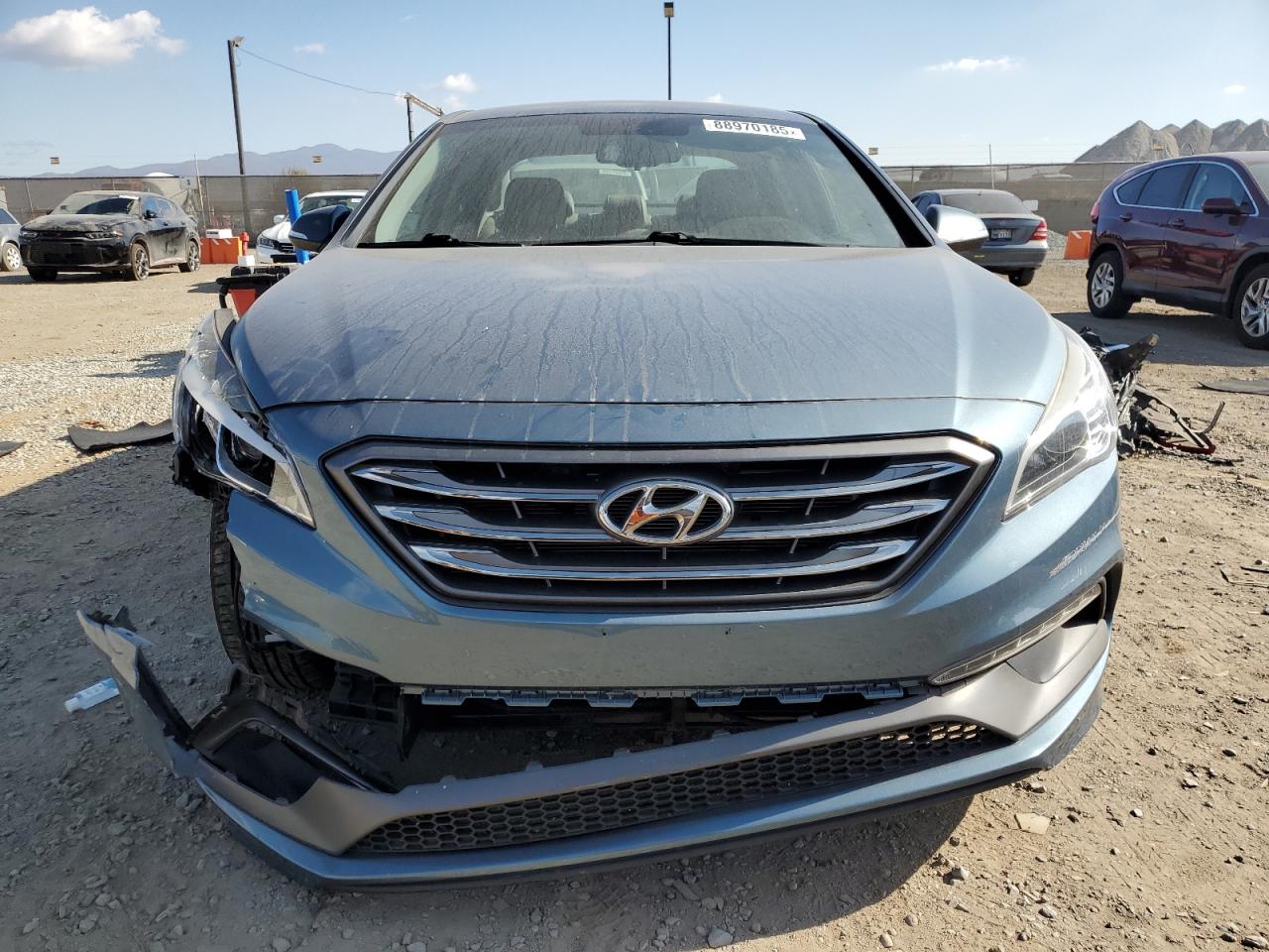 2015 Hyundai Sonata VIN 5NPE34AFXFH127602 Copart auction photo, front end damage thumbnail 5