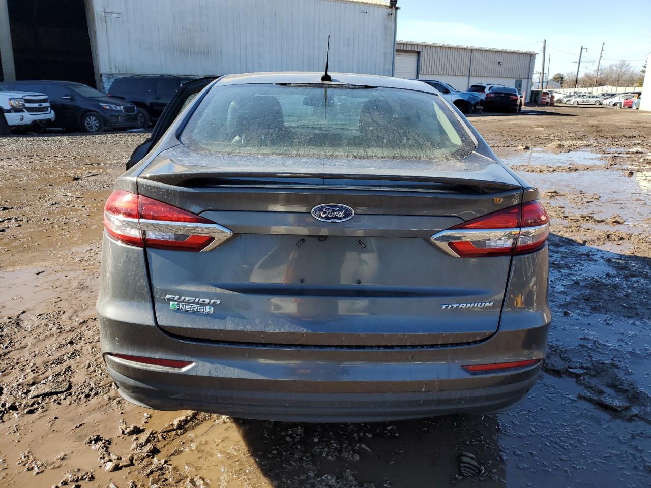 2019 Ford Fusion VIN 3FA6P0SU7KR213087 Copart auction photo, side damage thumbnail 6