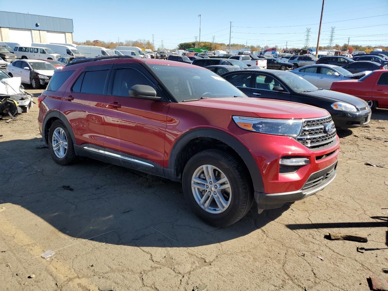 2023 Ford Explorer VIN 1FMSK8DH7PGA93579 Copart auction photo, rear end damage thumbnail 4