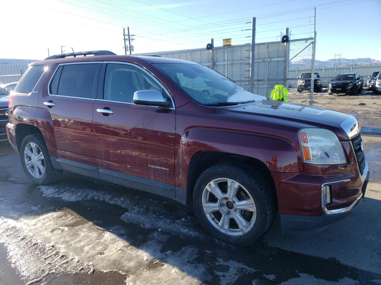 2016 GMC Terrain VIN 2GKFLTE3XG6245738 Copart auction photo, front end / hail damage thumbnail 4