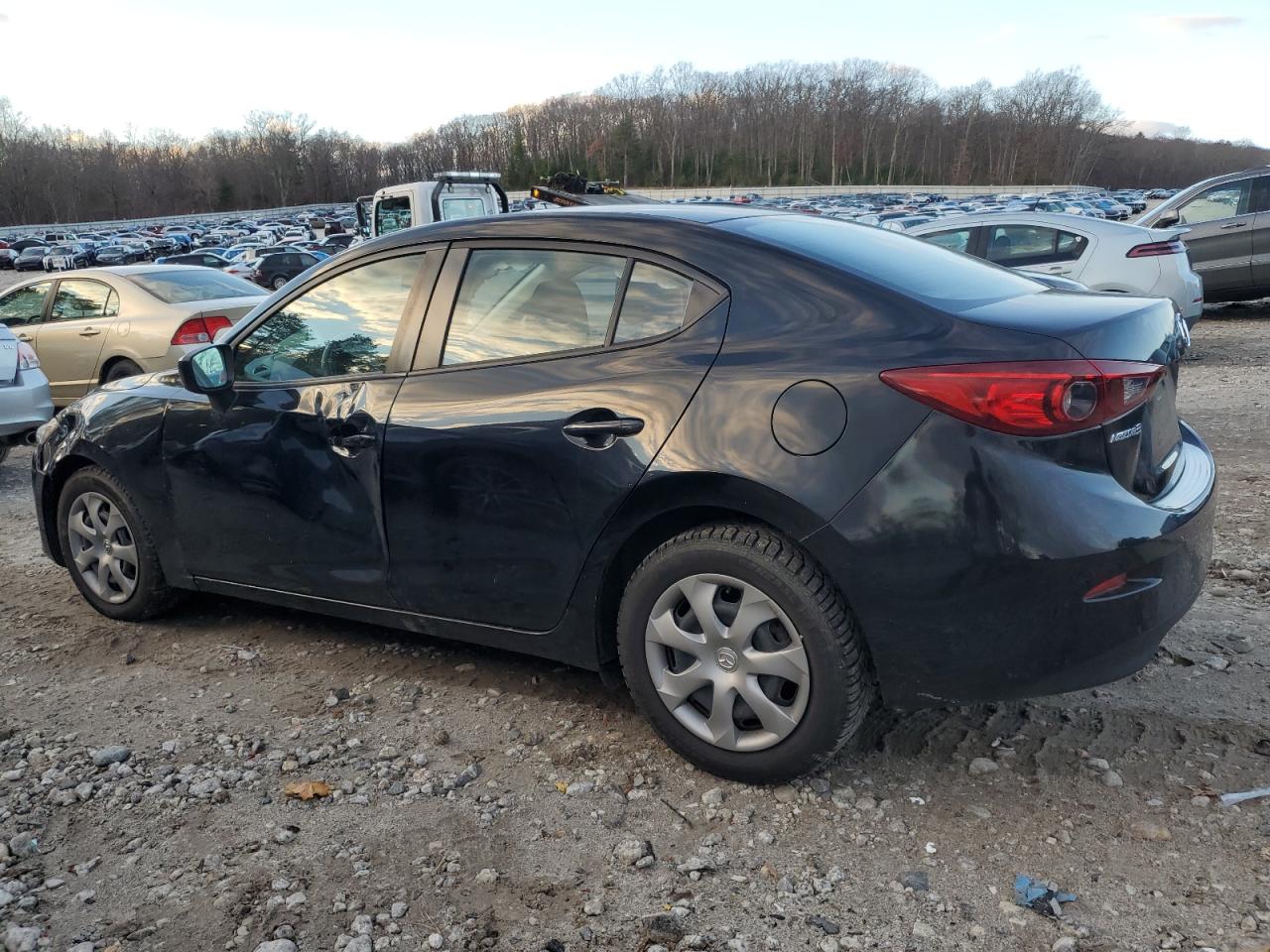 2016 Mazda 3 VIN JM1BM1T76G1310704 Copart auction photo, side / front end damage thumbnail 2