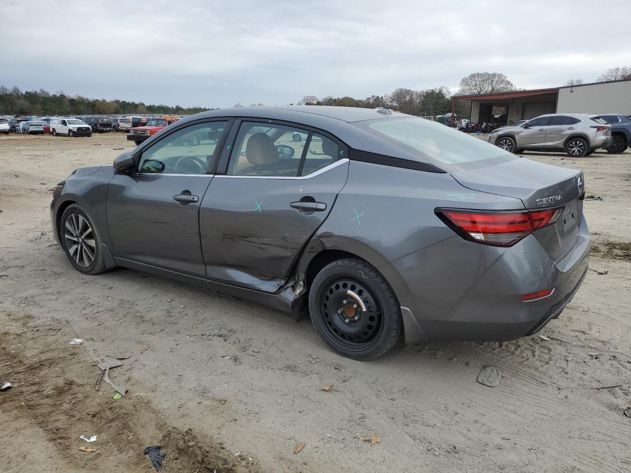 2020 Nissan Sentra VIN 3N1AB8CV3LY306014 Copart auction photo, rear end / side damage thumbnail 2