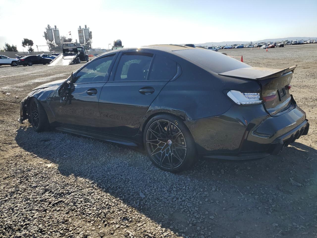 2023 BMW M3 VIN WBS33AY01PFN67560 Copart auction photo, rollover damage thumbnail 2