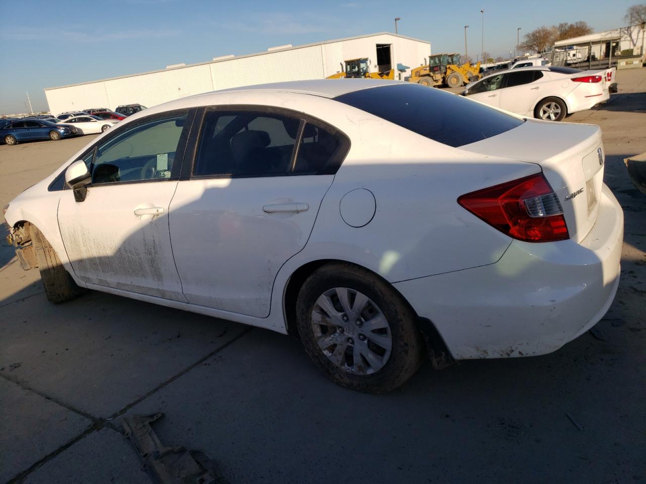 2012 Honda Civic VIN 2HGFB2F57CH335194 Copart auction photo, front end damage thumbnail 2