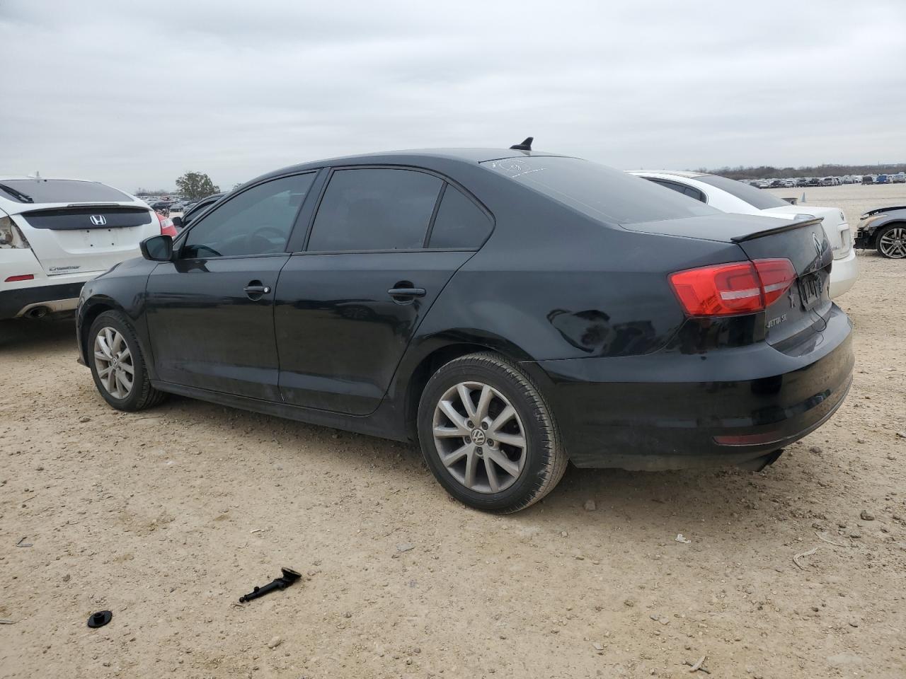 2015 Volkswagen Jetta VIN 3VWD07AJXFM307406 Copart auction photo, side damage thumbnail 2