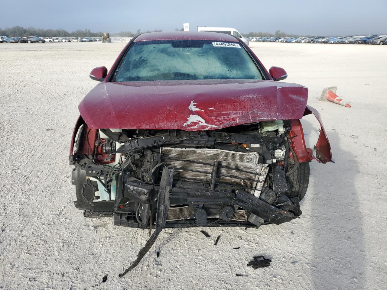 2016 Hyundai Sonata VIN KMHE24L16GA024377 Copart auction photo, front end damage thumbnail 5