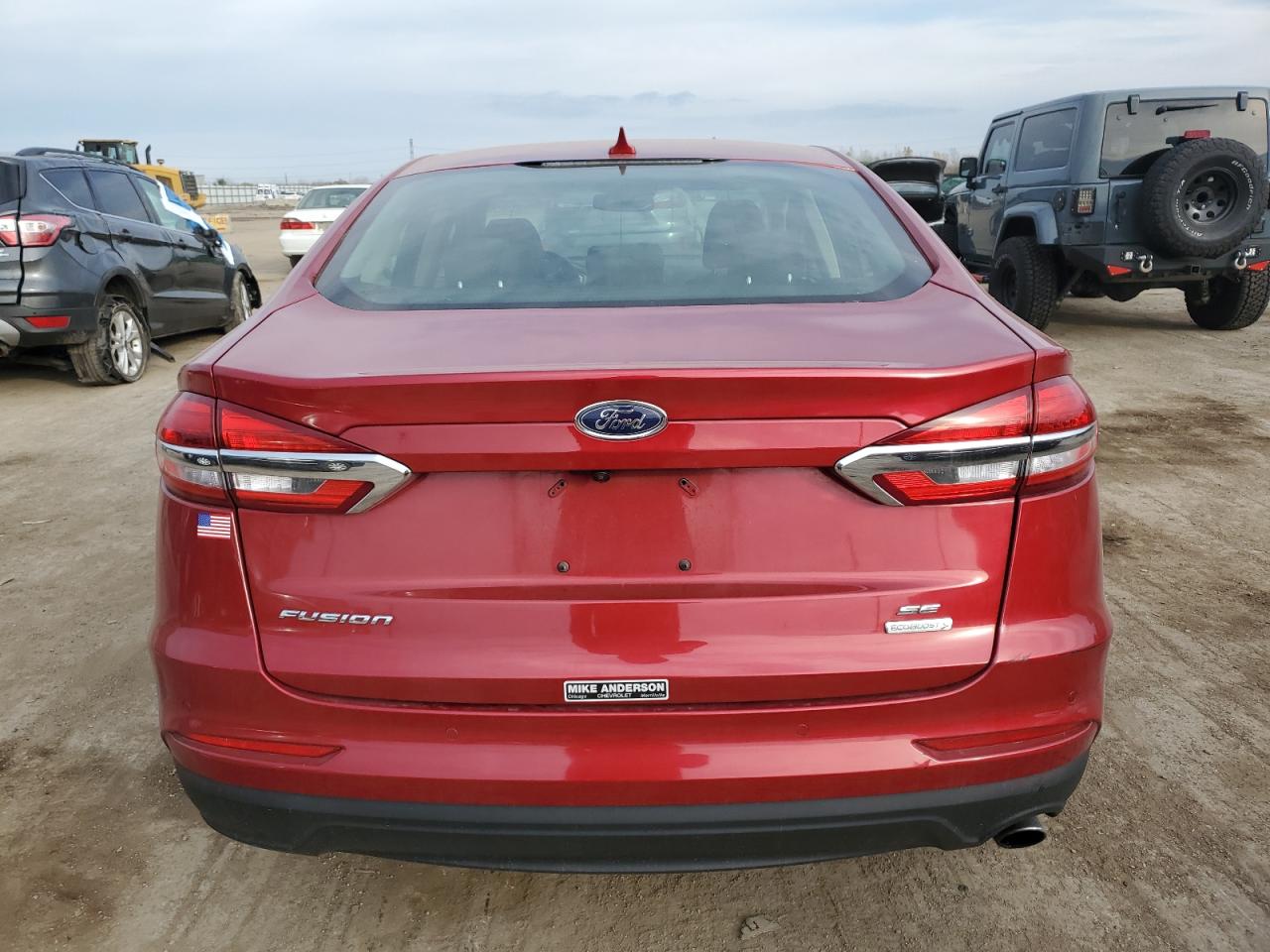 2020 Ford Fusion VIN 3FA6P0HD9LR179081 Copart auction photo, front end damage thumbnail 6