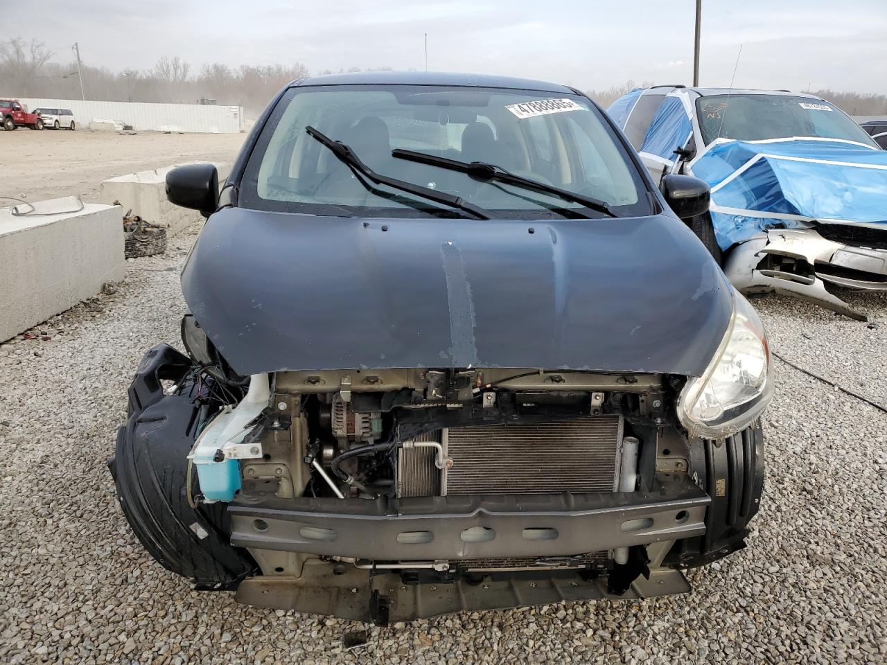 2017 Mitsubishi Mirage VIN ML32A3HJ9HH018002 Copart auction photo, front end damage thumbnail 5