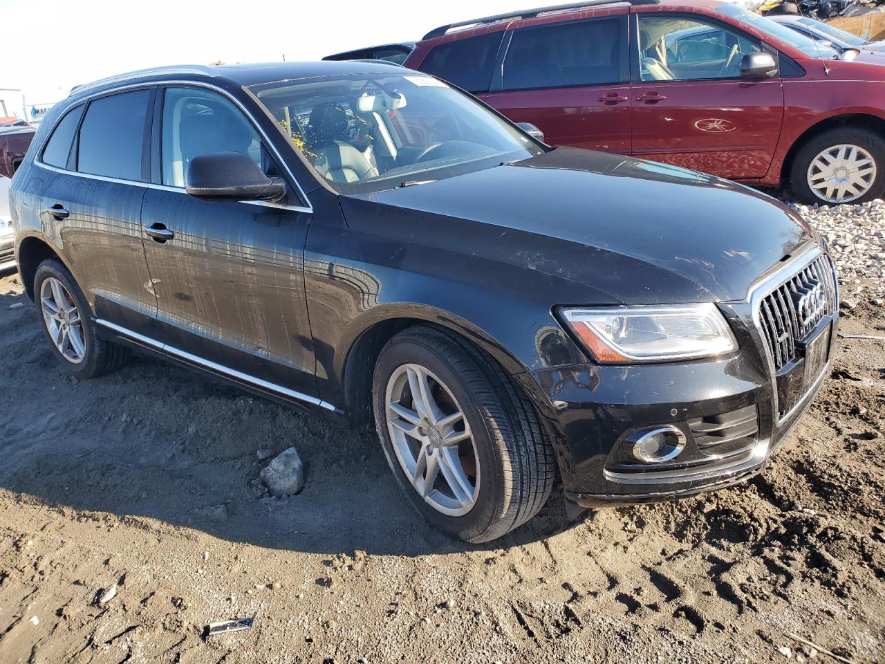 2017 Audi Q5 VIN WA1L2AFP8HA088068 Copart auction photo, front end damage thumbnail 4